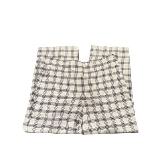 Ann Taylor Factory cream plaid dress pants- size 14 - Picture 2 of 7